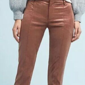 THE ESSENTIAL SLIM BY ANTHROPOLOGIE VELVETEEN PANTS SZ 4